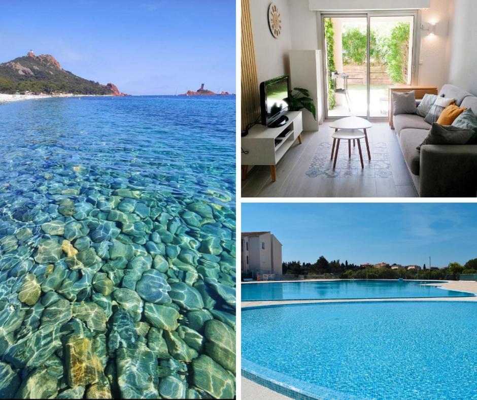 Appartement Frejus Avec Jardin, Piscine, Plage, Tennis Экстерьер фото